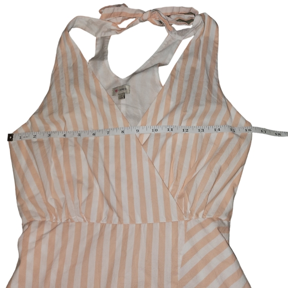 Daniel Cremieux sz 2 striped halter dress 100% cotton - Picture 6 of 9